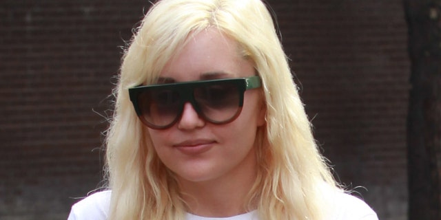 Amanda Bynes is seen on Aug. 25, 2015, in Los Angeles. 
