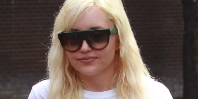 Amanda Bynes is seen on Aug. 25, 2015, in Los Angeles. 