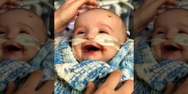 Michael Labuschagne when he was in the hospital. (SWNS)