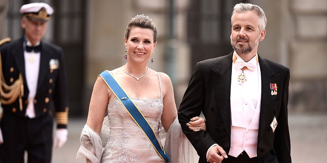 STOCKHOLM, SWEDEN - Princess Maertha Louise of Norway and her husband Ari Behn attend the royal wedding of Prince Carl Philip of Sweden and Sofia Hellqvist at The Royal Palace on June 13, 2015 in Stockholm, Sweden. (Photo by Ian Gavan/Getty Images)