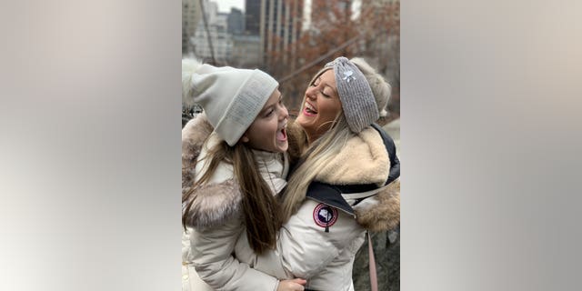 Jennifer Bell, 28, with daughter Georgia, 8, on a recent trip to New York.