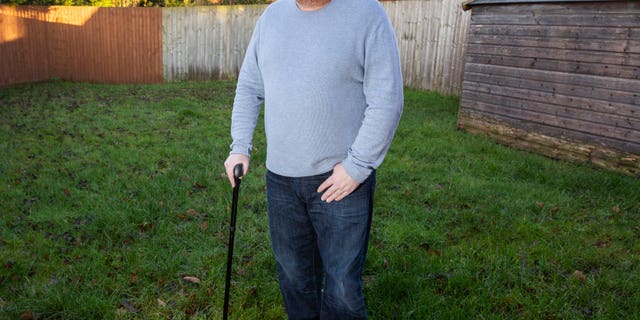 Stuart Clegg, 53, pictured at his home in Lancashire. (SWNS)