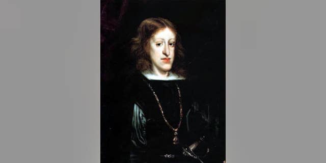 King Charles II of Spain was among the Habsburg rules most seriously afflicted with the facial deformity. (Don Juan Carreño de Miranda)