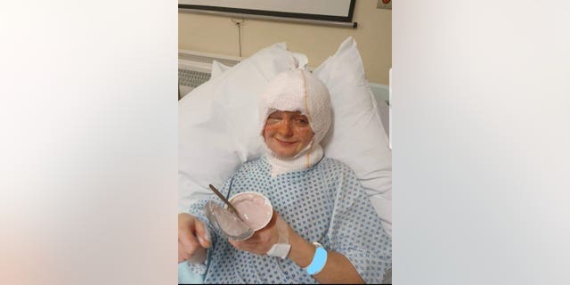 Young veterinary nurse Emily Fairbrass suffered horrific burns when her hair caught fire as she attempted to blow out a candle.