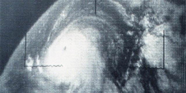 Hurricane Betsy can be seen in the Atlantic on Sept. 4, 1965.