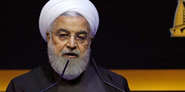 Rouhani also spent his time in Malaysia speaking at an Islamic conference where he urged Muslim nations on Thursday to deepen financial and trade cooperation to fight what he described as U.S. economic hegemony. (AP Photo/Lai Seng Sin)