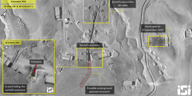 EUA em alerta: Irã esconde mísseis em túnel subterrâneo da Síria 1