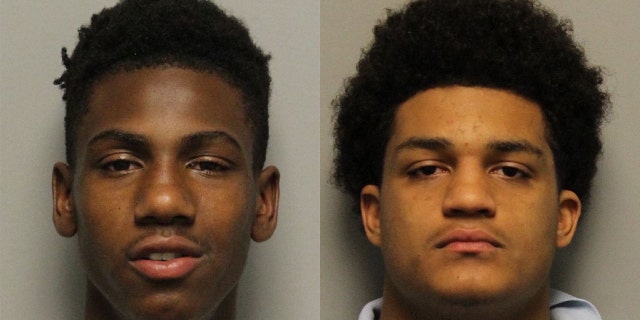 Calvin Howse, left, and Brandon Caruthers both have armed robbery and gun possession charges on their records, according to police.