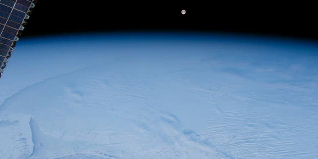 The above image was taken by a NASA astronaut on board the International Space Station.