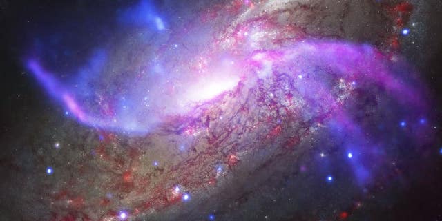 NASA captured this image of a spiral galaxy some 23 light years away.