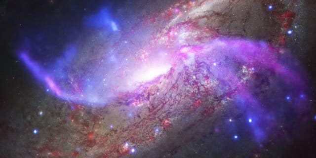 NASA captured this image of a spiral galaxy some 23 light years away.