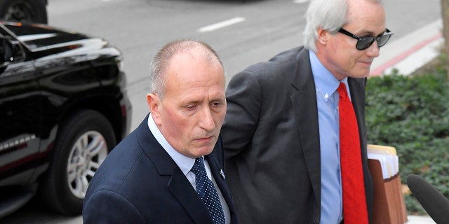 Unsworth, left, was present at the trial.
