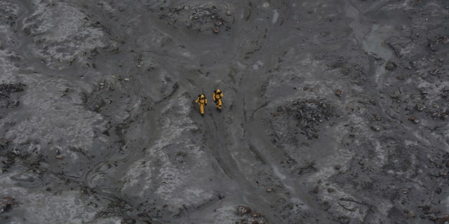 This photo released by the New Zealand Defence Force shows an operation to recover bodies from White Island after a volcanic eruption in Whakatane, New Zealand, Friday, Dec. 13, 2019.
