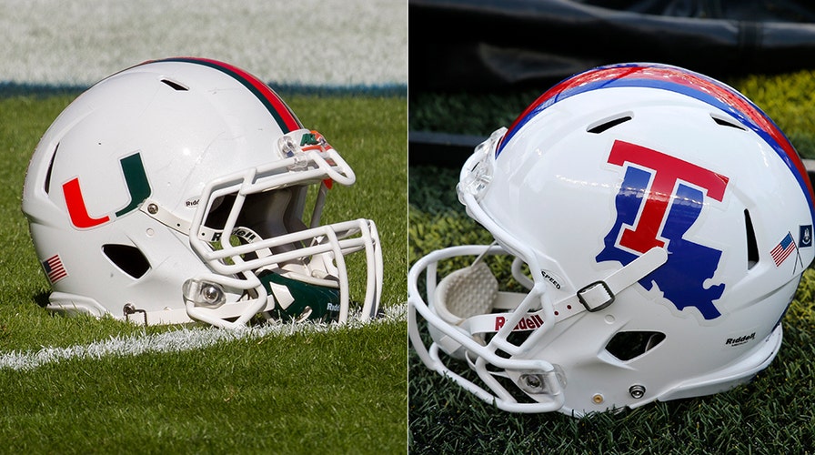 Louisiana tech best sale football helmet