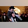 Moscow, Russia: People attend a celebration of the Jewish feast of Hanukkah in Revolution Square.?
