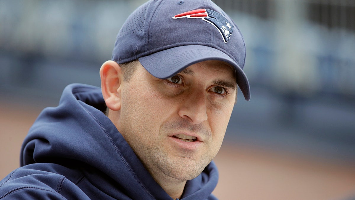 New England Patriots special teams coach Joe Judge on Nov. 1, 2018 before an NFL football practice in Foxborough, Mass. (AP Photo/Steven Senne, File)