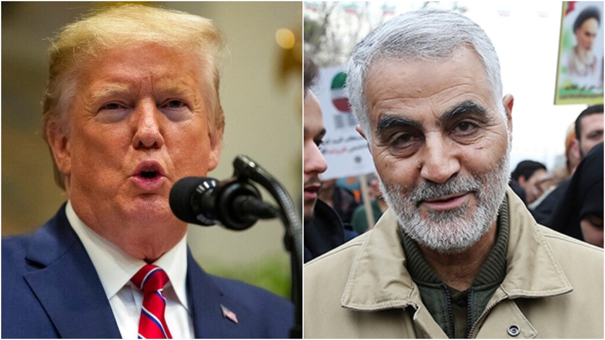 President Trump reportedly ordered the military strike last year that killed Iranian Gen. Qassem Soleimani in Iraq.