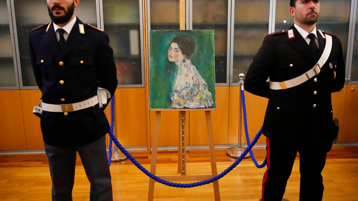 The portrait is currently being held at a bank in Italy amid an investigation, before being returned to the museum.