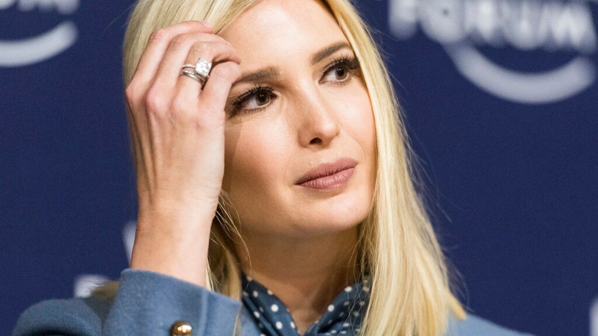 Ivanka Trump, senior adviser to U.S President Donald Trump, speaks during a press conference at the World Economic Forum in Davos, Switzerland, Wednesday, Jan. 22, 2020. (Associated Press)