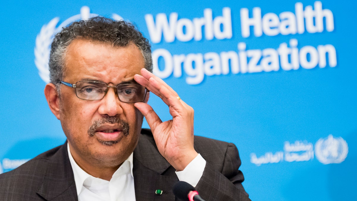 WHO Director-General Tedros Adhanom Ghebreyesus revealed that the international team that traveled to China earlier this year to investigate the origins of the virus did have trouble accessing raw data from the Chinese government. (Jean-Christophe Bott/Keystone via AP)