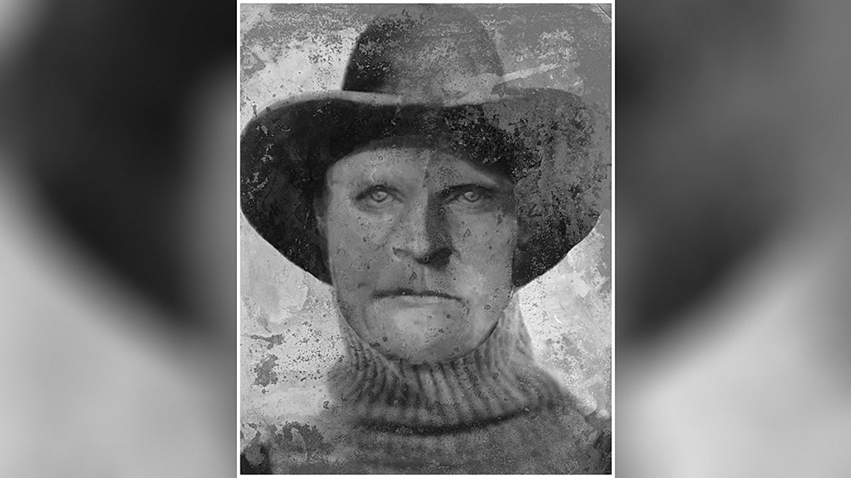 This undated composite sketch shows Joseph Henry Loveless. A man whose headless torso was found in a remote Idaho cave 40 years ago has finally been identified as Loveless, an outlaw who killed his wife with an ax and was last seen after escaping from jail in 1916.  (Anthony Redgrave/Courtesy of Lee Bingham Redgrave via AP)