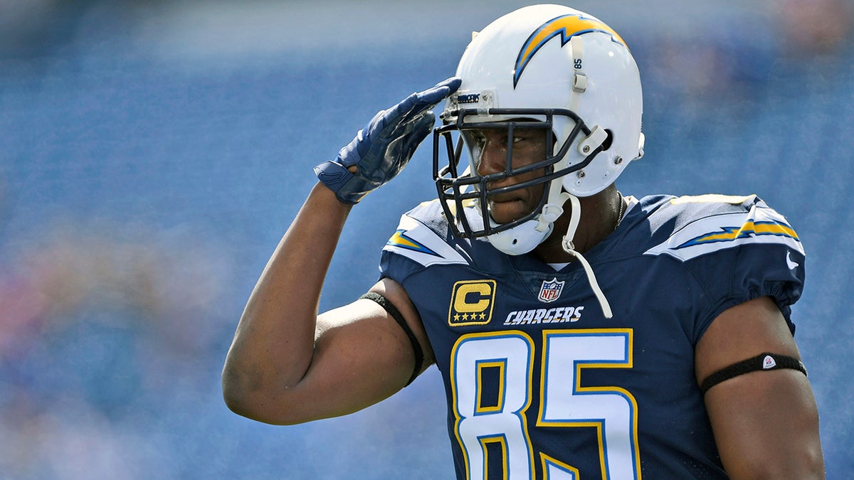 Antonio Gates is the best tight end in Chargers' history. (AP Photo/Adrian Kraus, File)