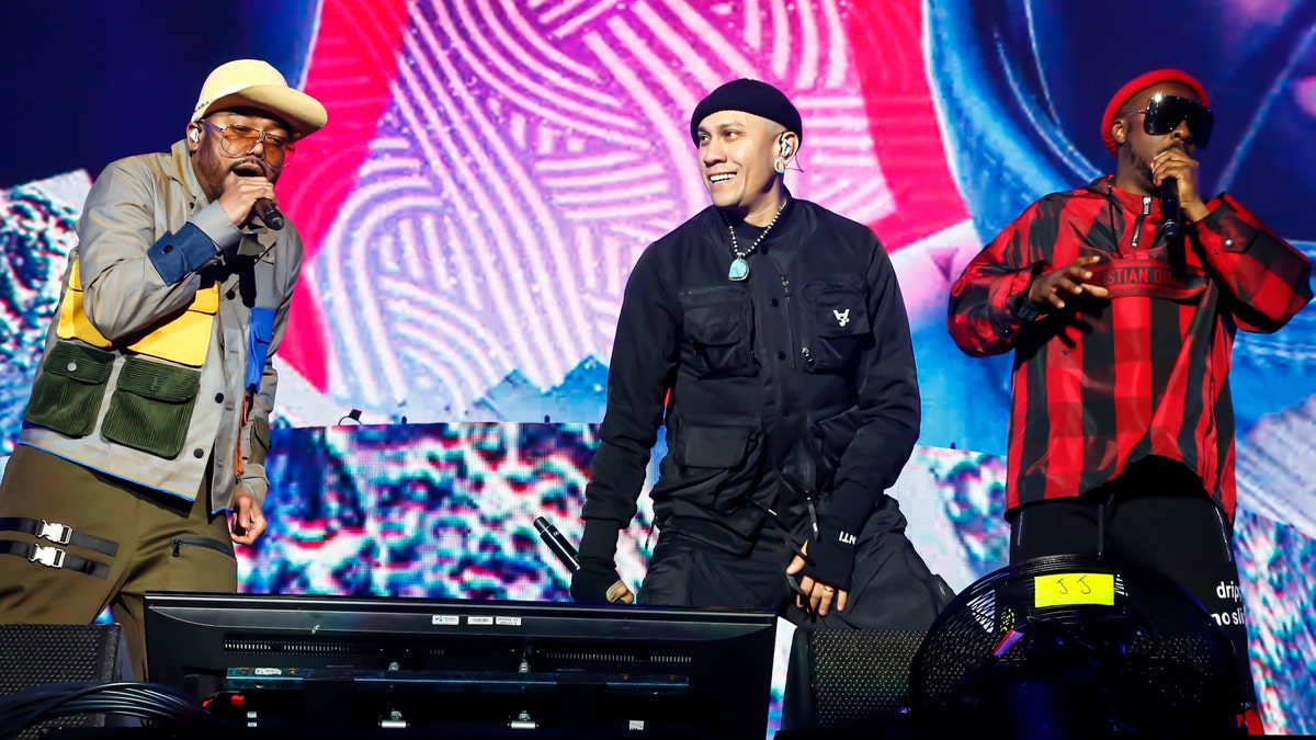 Apl.de.ap, Taboo and Will.i.am of The Black Eyed Peas. (Photo by Sam Tabone/WireImage)