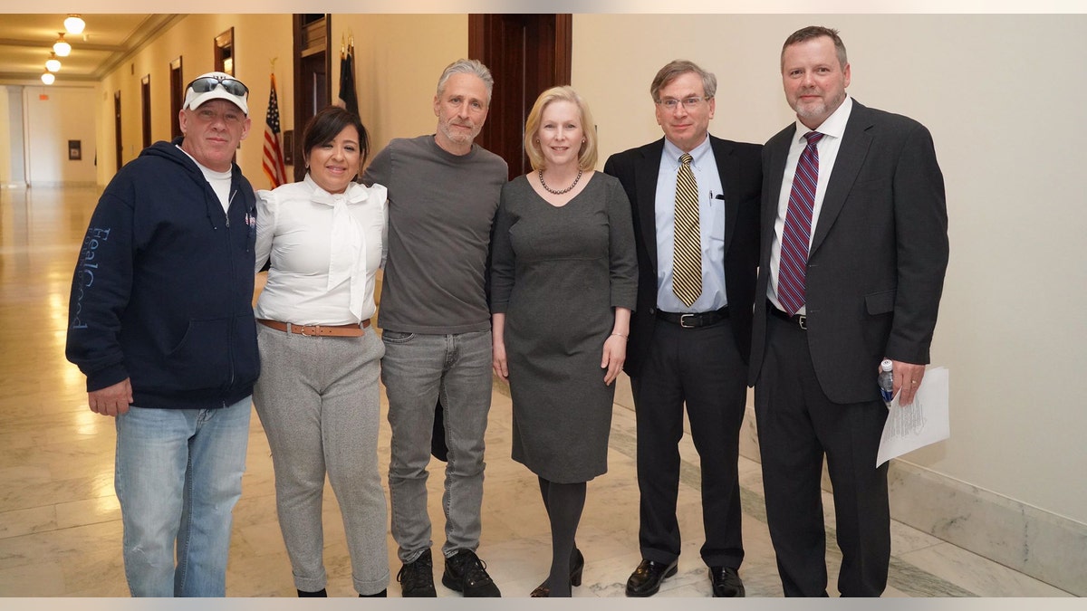 Jon Stewart, Kirsten Gillibrand and veterans advocates