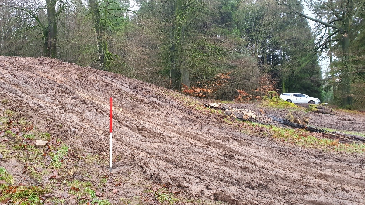 The burial mound is at Wentwood Forest in South Wales. (Gwent Police Rural Crime Team)