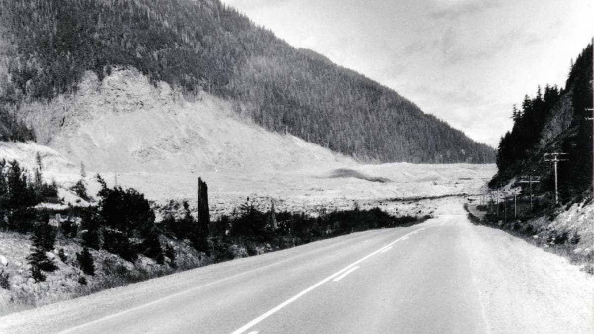 This photo was taken from the Princeton side of the Hope Slide, Canada's largest known landslide. (British Columbia Ministry of Transportation and Infrastructure)