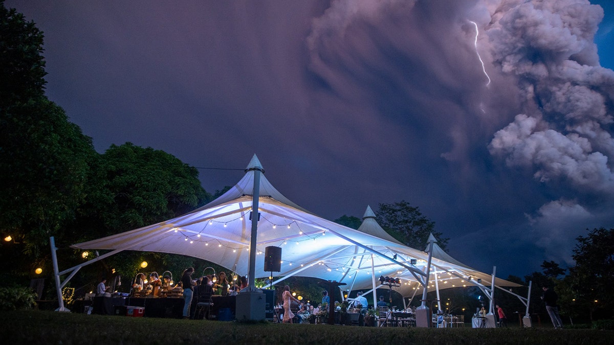 Despite the warnings, the wedding continued as planned.
