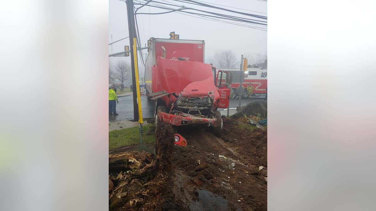 Several emergency responders from surrounding towns assisted with the removal of the truck.