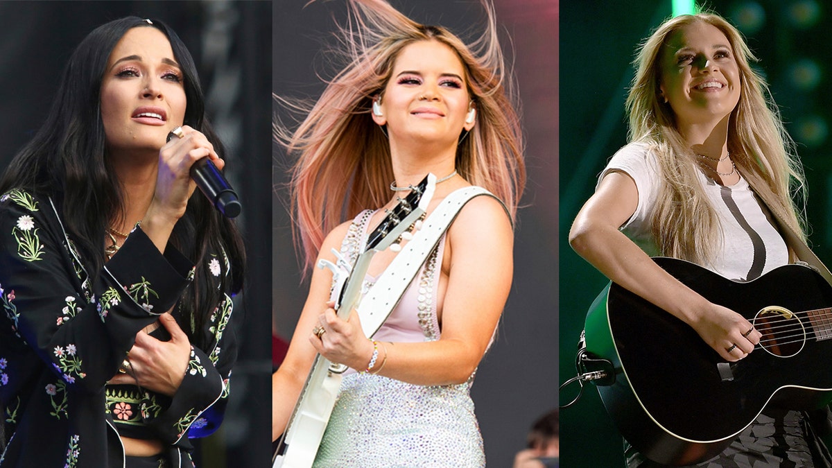 Celebrity fitness trainer Erin Oprea works with some of the fittest names in country music, like Kacey Musgraves, Maren Moris and Kelsea Ballerini (pictured left to right.)