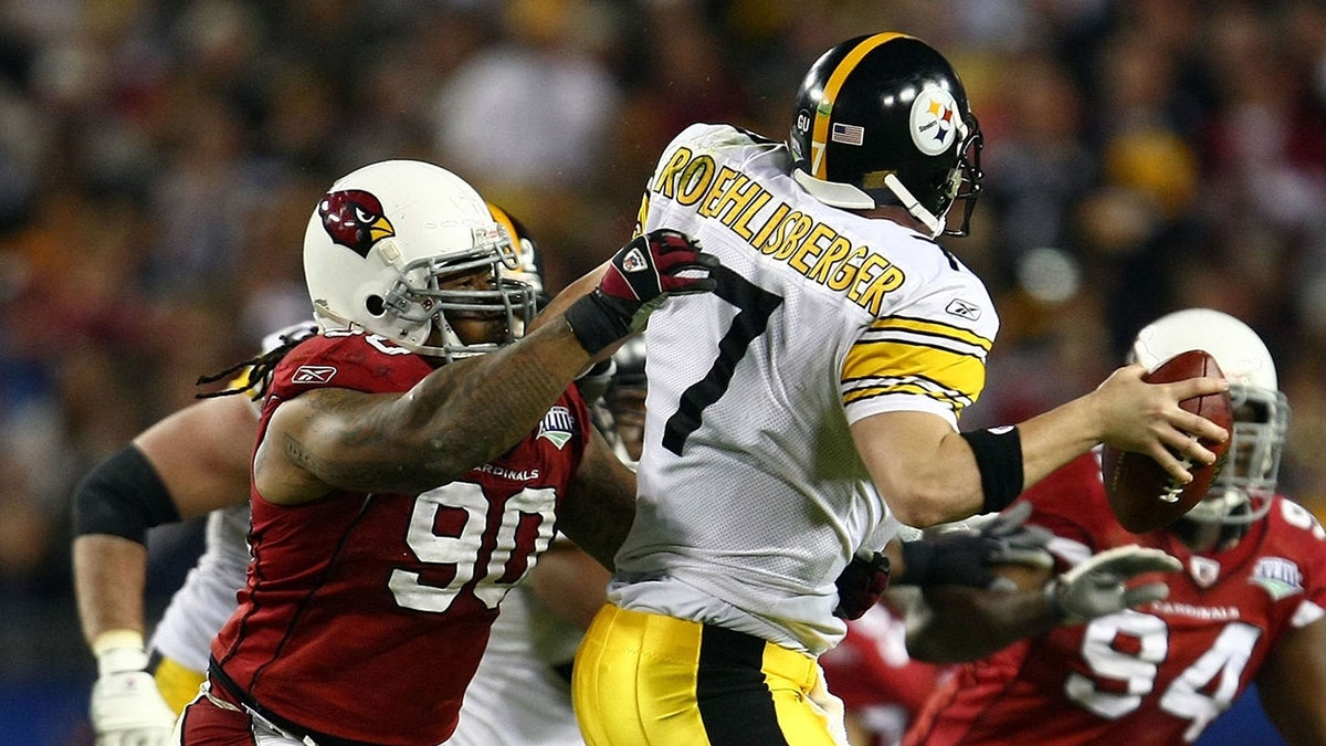 Darnell Docket got to Ben Roethlisberger three times. (Photo by Chris McGrath/Getty Images)