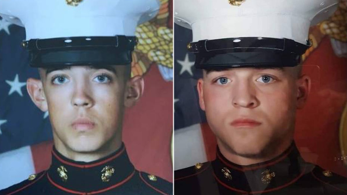 Marine Cpl. Spencer Daily, 21, left, was convicted at a court-martial in the shooting death of Cpl. Tyler Wallingford in South Carolina last April.