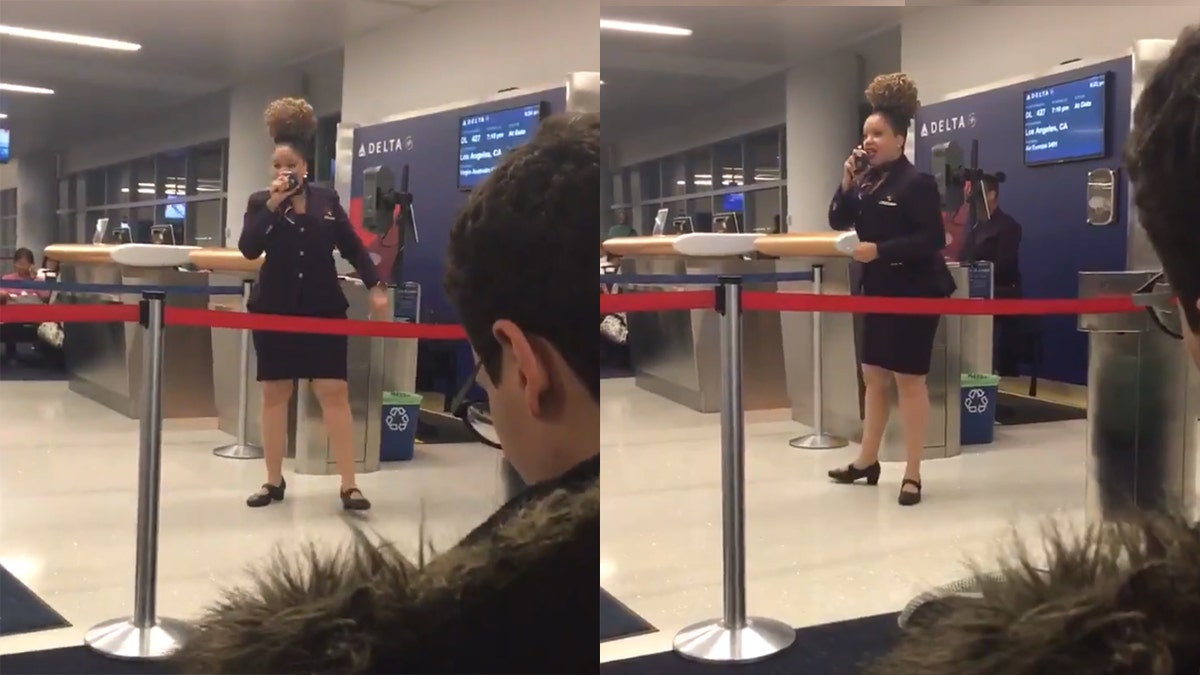 “We might have lost something great. A legend. But remember the spirit is still with us always. And remember you have your life," the gate agent said to passengers.