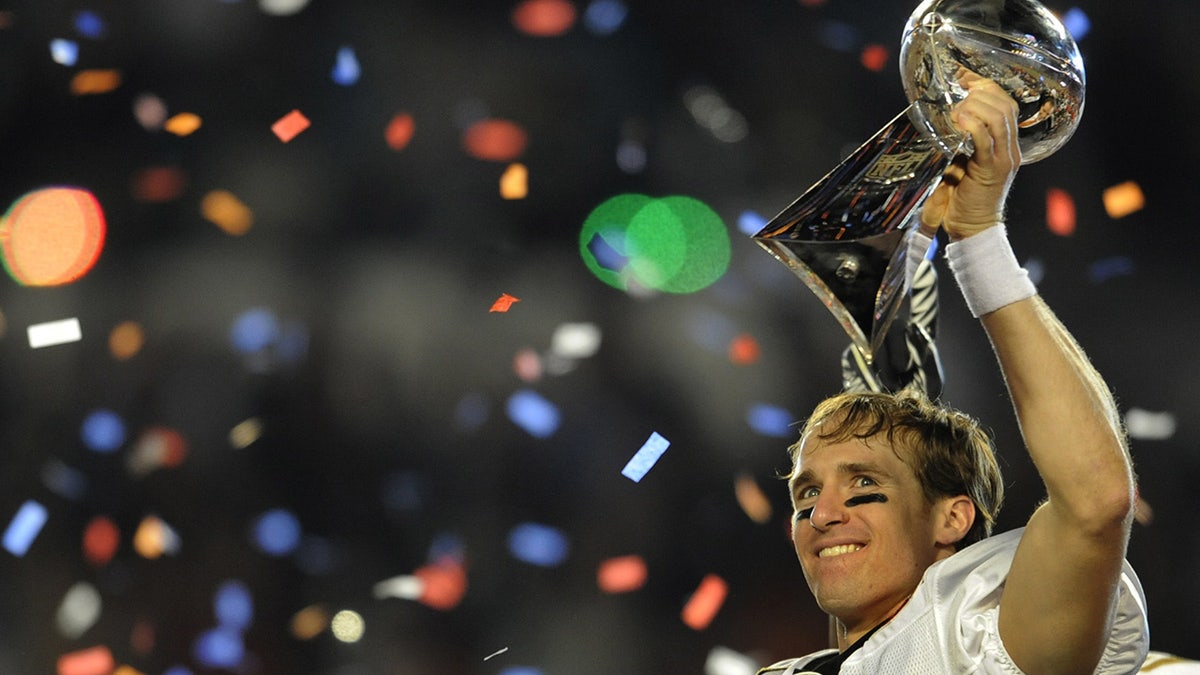 Drew Brees helped the Saints to their first Super Bowl title. (TIMOTHY A. CLARY/AFP via Getty Images)
