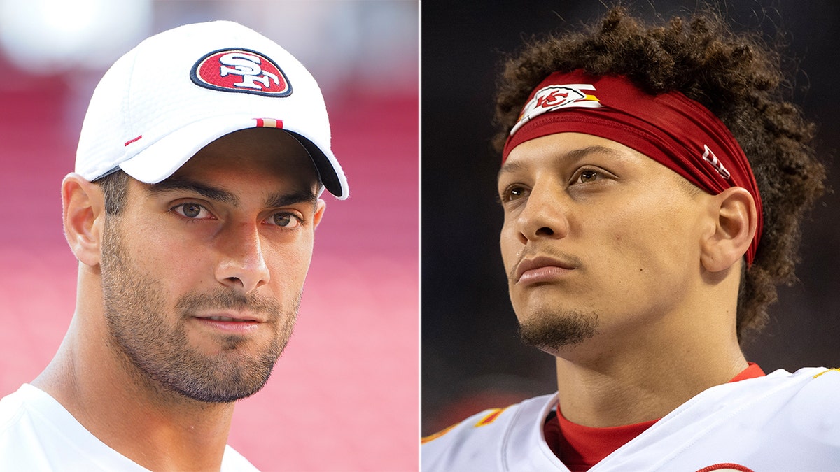 Jimmy Garoppolo and Patrick Mahomes are readying for their Super Bowl matchup.