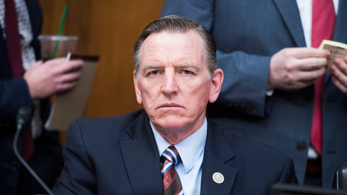 UNITED STATES - JANUARY 29: Rep. Paul Gosar, R-Ariz., attends a House Oversight and Reform Committee business meeting in Rayburn Building on Tuesday, January 29, 2019. (Photo By Tom Williams/CQ Roll Call)