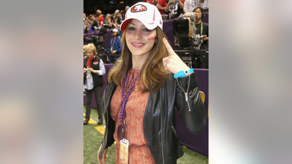 NEW ORLEANS, LA - FEBRUARY 03: Katharine McPhee attends the Pepsi Super Bowl XLVII Pregame Show at Mercedes-Benz Superdome on February 3, 2013 in New Orleans, Louisiana. (Photo by Christopher Polk/Getty Images)