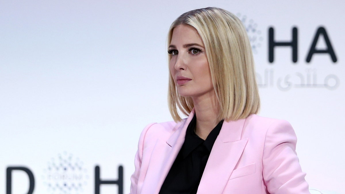 Ivanka Trump, senior adviser to the president of the United States and daughter of President Donald Trump, looks on during a plenary session of the Doha Forum in the Qatari capital on December 14, 2019 - file photo.