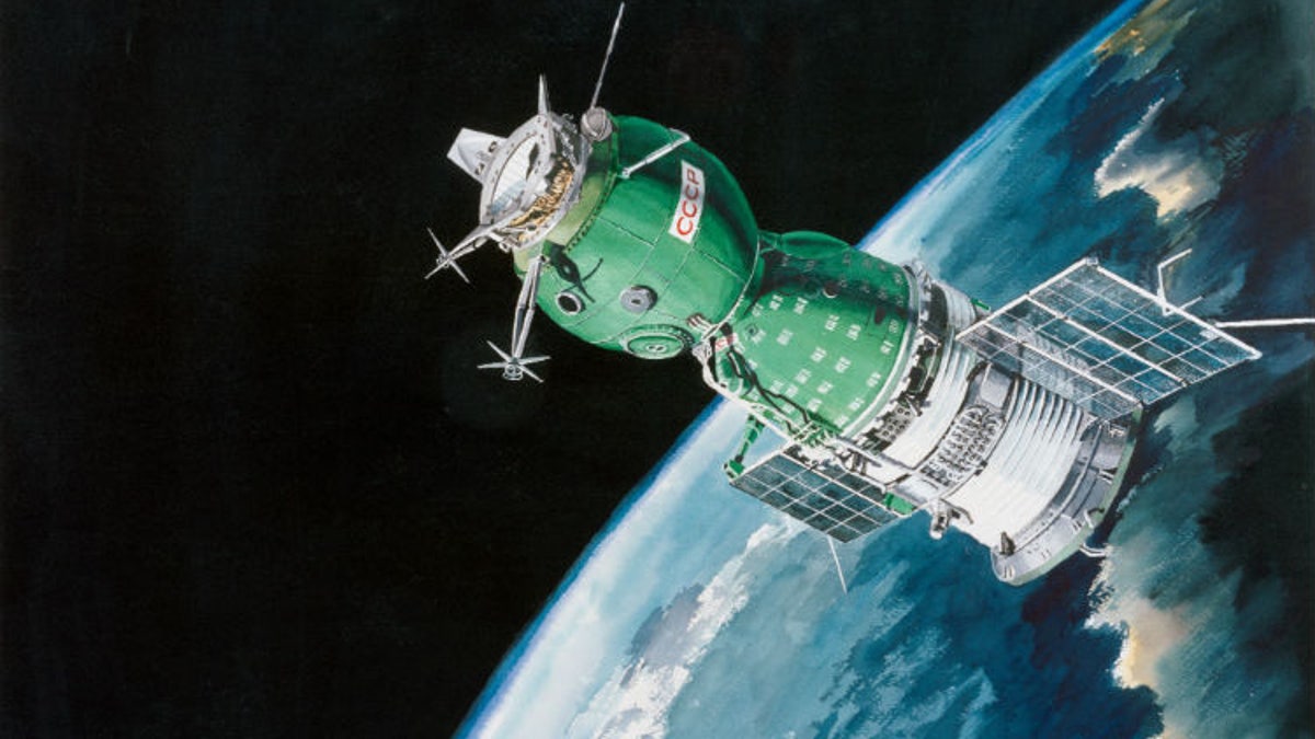 An artist's rendering of a Soyuz spacecraft. Image: NASA.