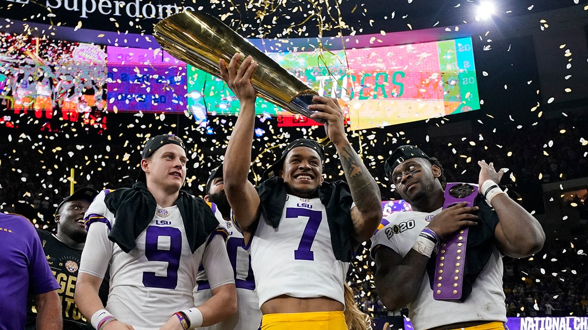 Grant Delpit won a national title. (AP Photo/David J. Phillip)