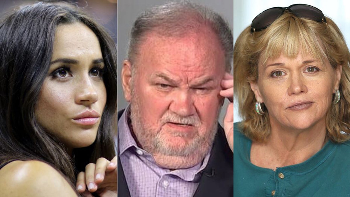 Meghan Markle's estranged father Thomas Markle (center) and half-sister Samantha Markle have both given numerous interviews to the press.