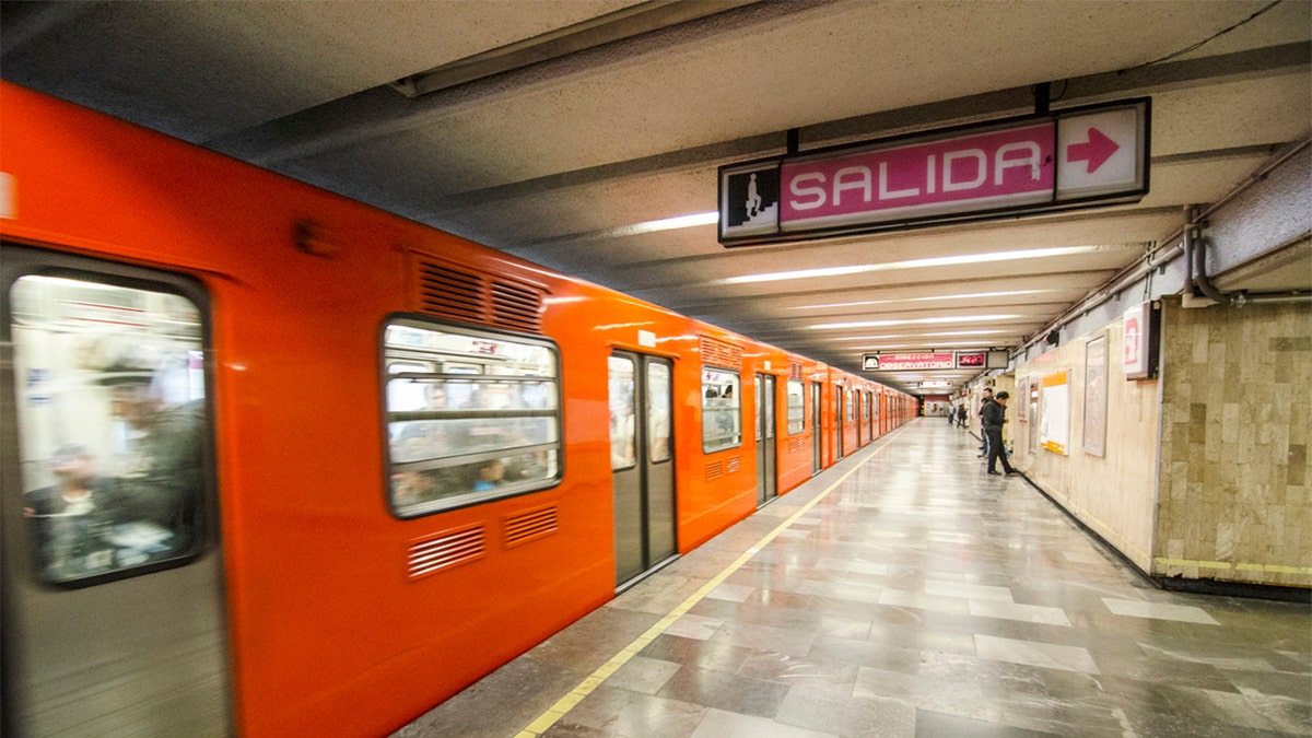 A subway train in Mexico City in 2016.