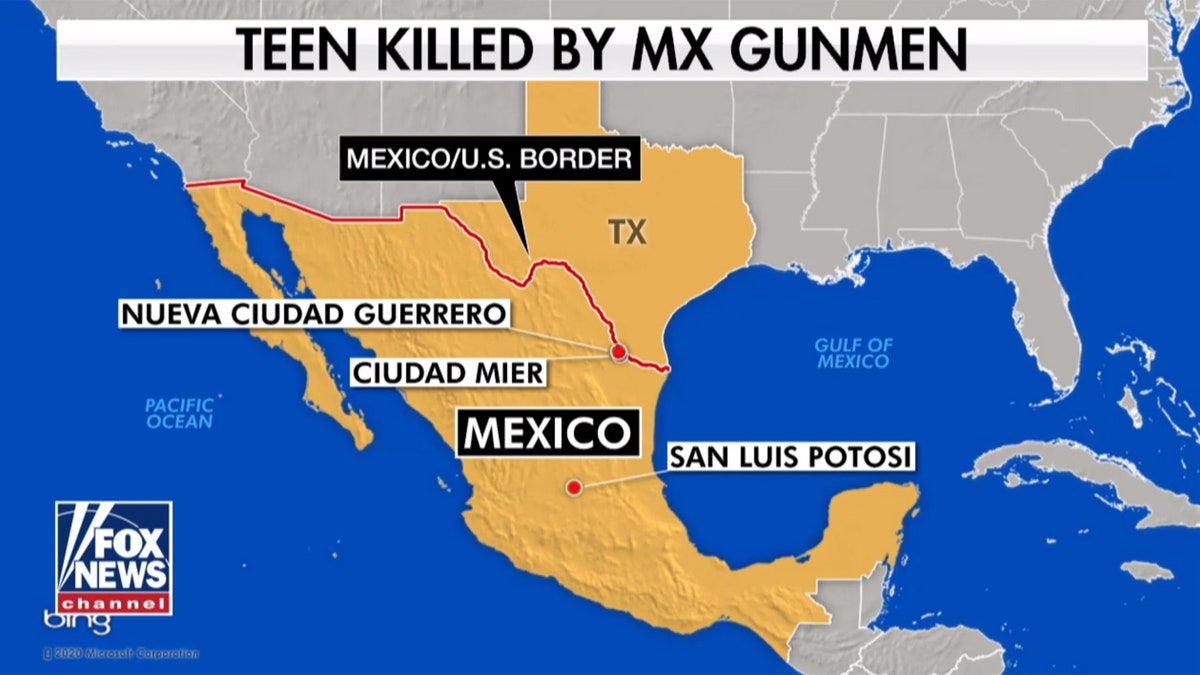 The deadly attack happened Saturday night on a two-lane highway paralleling the U.S.-Mexico border in the township of Ciudad Mier near the Texas border.