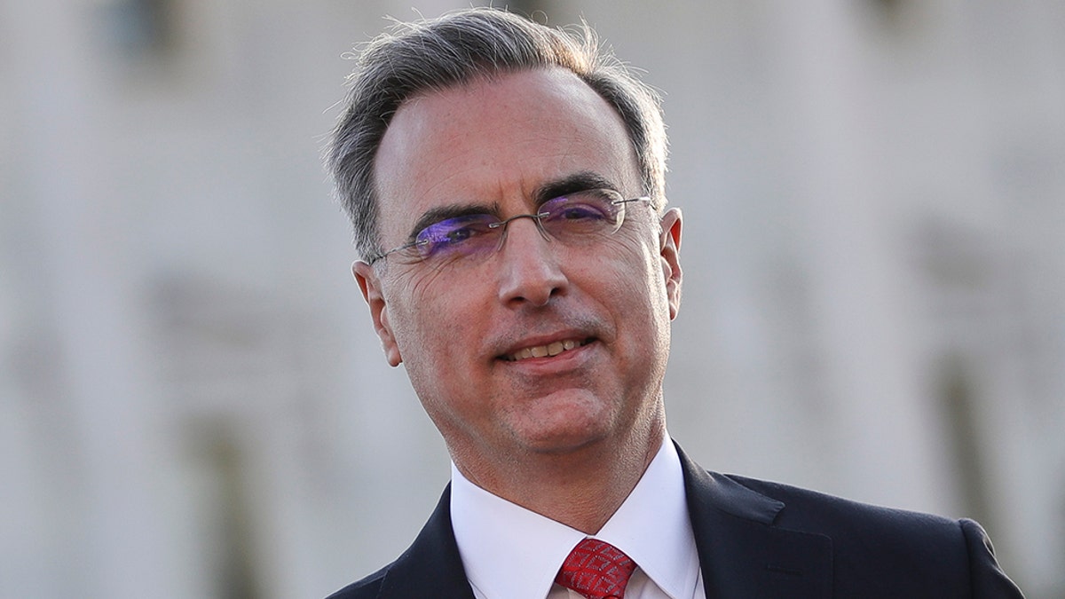 White House Counsel Pat Cipollone exits the U.S. Capitol after meeting with Senate Majority Leader Mitch McConnell in December. (Drew Angerer/Getty Images)