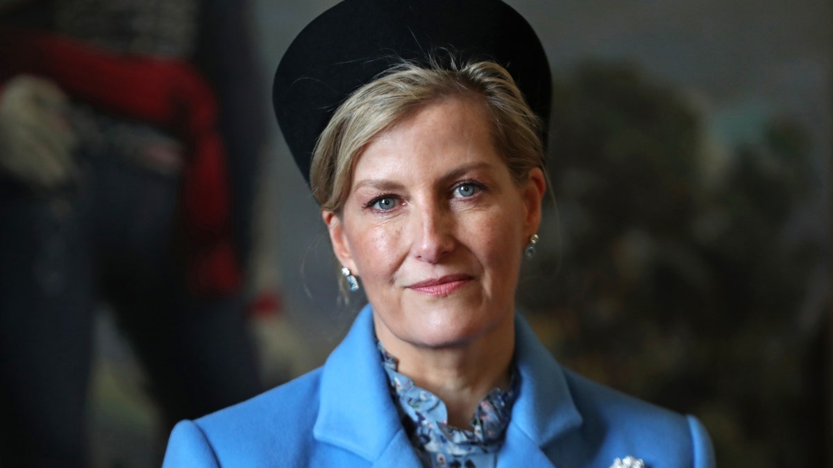 Sophie, Countess of Wessex, represents Her Majesty The Queen as the Reviewing Officer at The Sovereign's Parade at Royal Military Academy Sandhurst on December 13, 2019, in Camberley, England. 