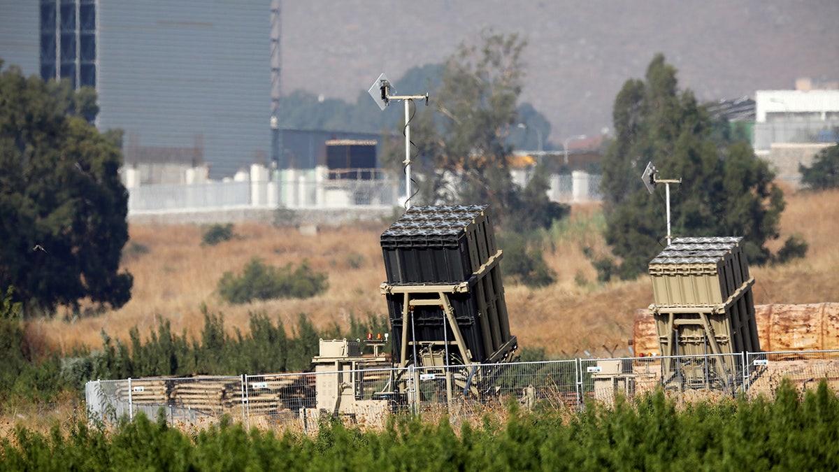 The Iron Dome air defense system at the Israeli side of the border between Israel and Lebanon in August 2019.
