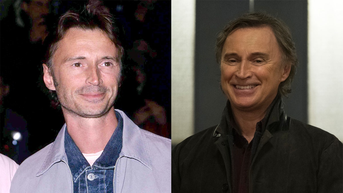 Robert Carlyle at the 2000 premiere of "The Beach" (left) and on "Once Upon a Time," which ran from 2001-2018 (right).